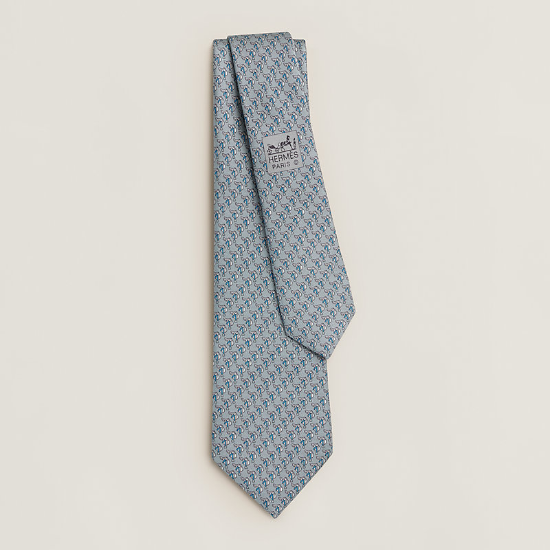 Saddle Demonstration tie - Brown | Hermès USA